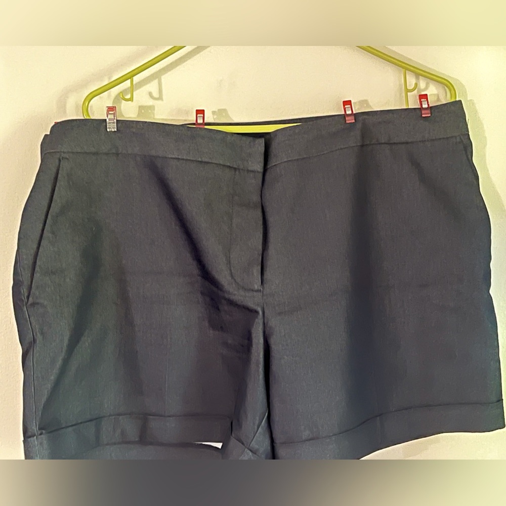 Cotton shorts with a denim look